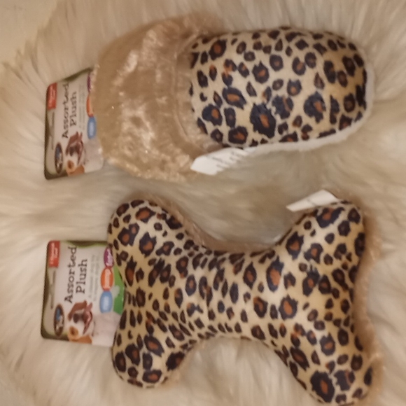 Leopard Plush Set of Dog π Toys - Picture 4 of 7